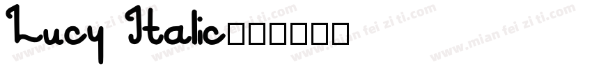 Lucy Italic字体转换